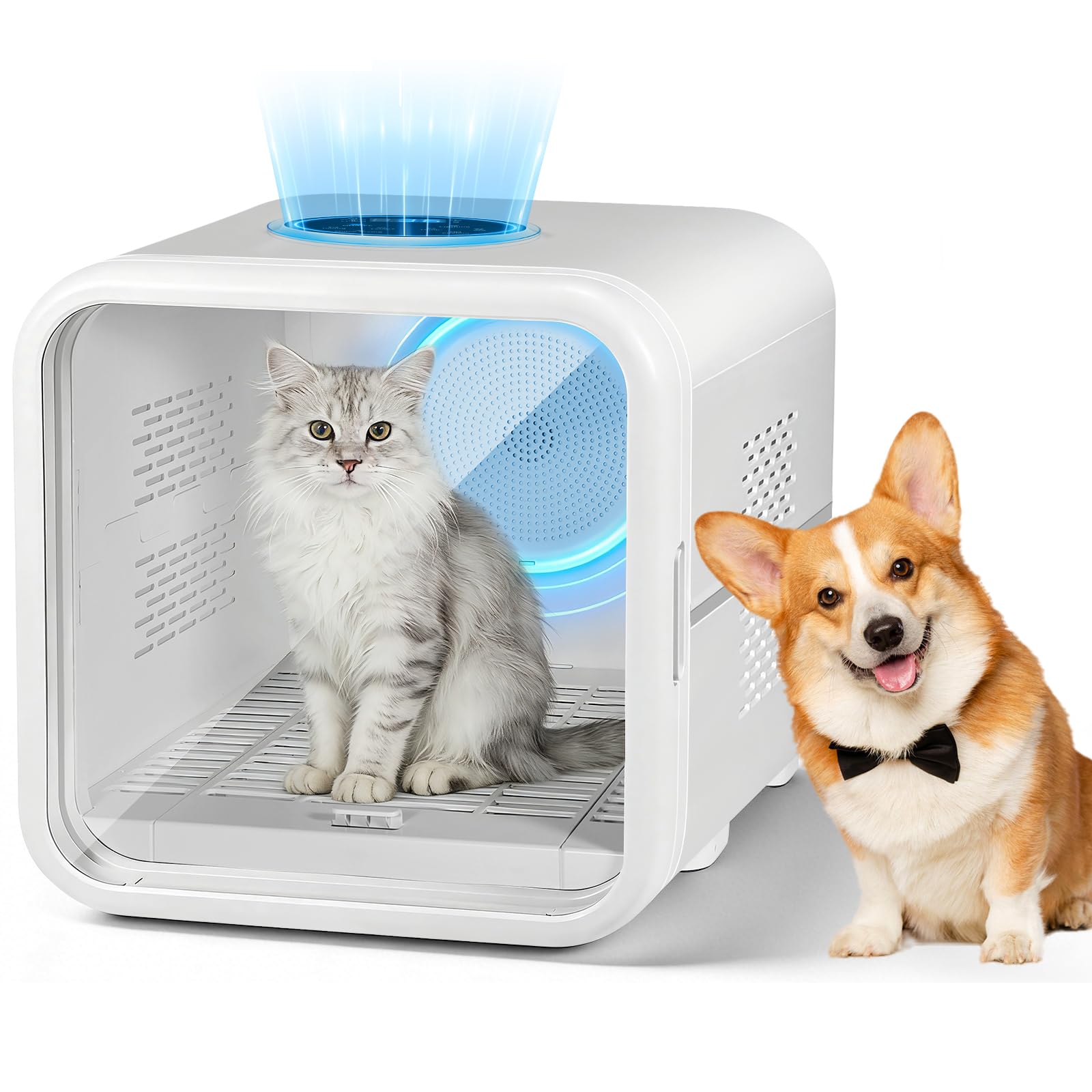 Hot Dog Press - Automatic Pet Hair Dryer Box,Powerful Motor