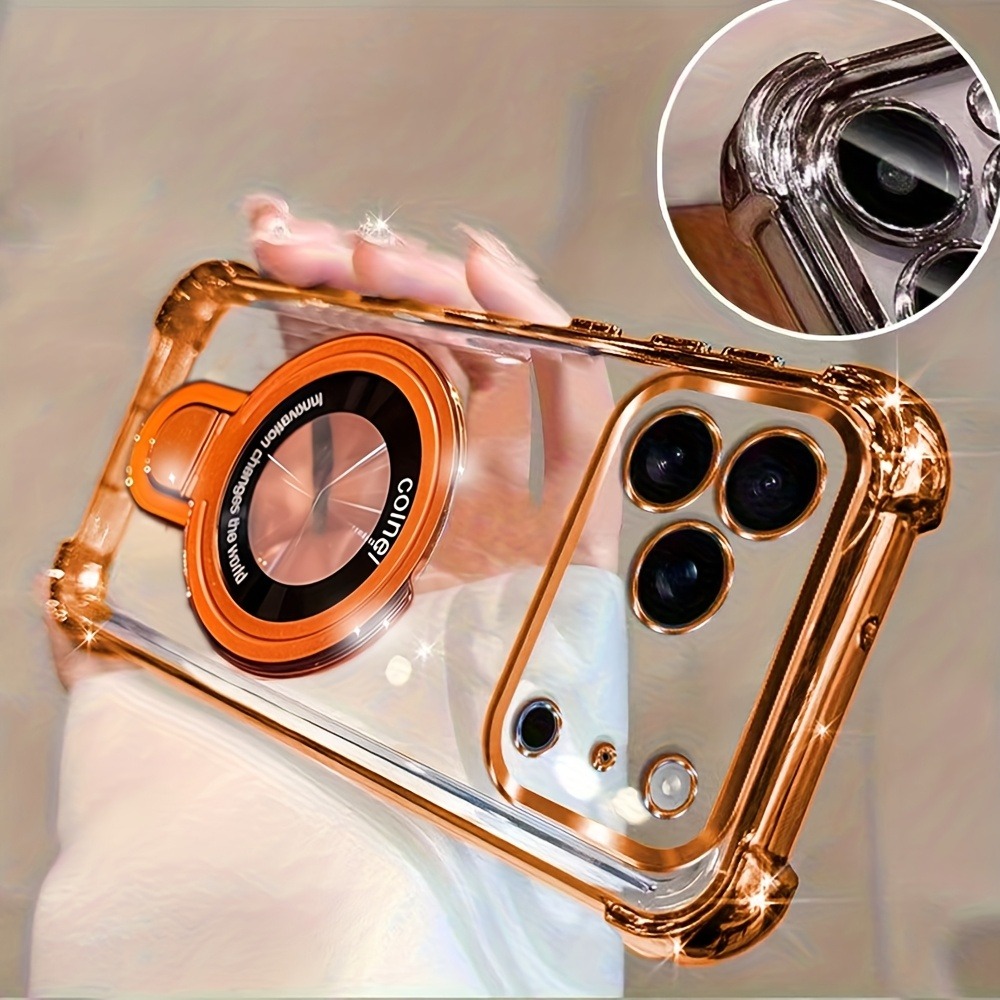Taco Stand Holder - Luxury Plating Phone Case for iPhone