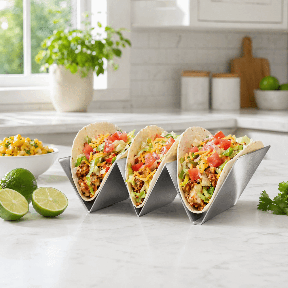 6pcs Stainless Steel Taco Hold - Taco Stand Holder review and price