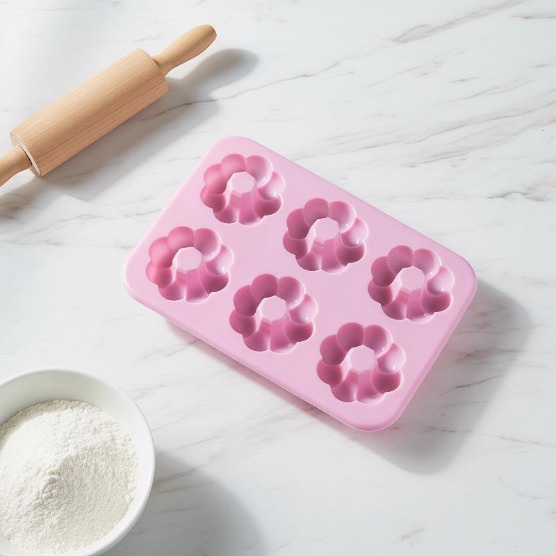 6 Cavity Non-Stick Silicone Do - Donut Mold Silicone review and price